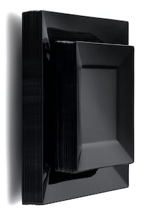 Foto 5 | Platos Desechables Cuadrados Elegantes 50 Piezas Negros