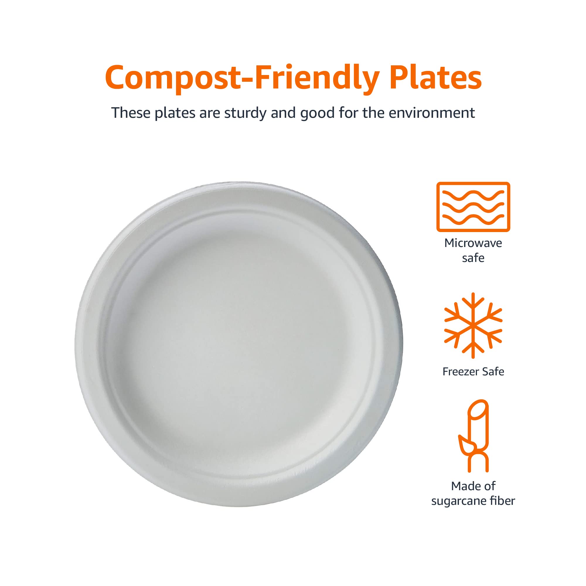 Foto 4 pulgar | Platos Compostables 25 cm 500 Piezas  - Venta Internacional