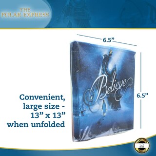 Foto 3 | Juego De Servilletas Silver Buffalo Polar Express Train Arrival De 13 Pulgadas - Venta Internacional.