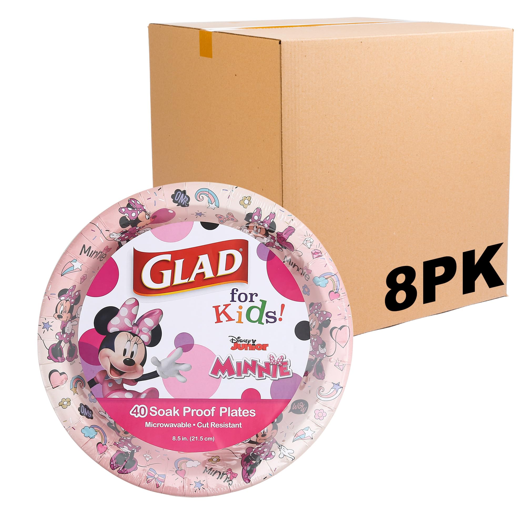 Foto 2 pulgar | Platos De Papel Glad Para Niños Disney Mickey & Friends, 21 Cm, 40 Unidades - Venta Internacional.