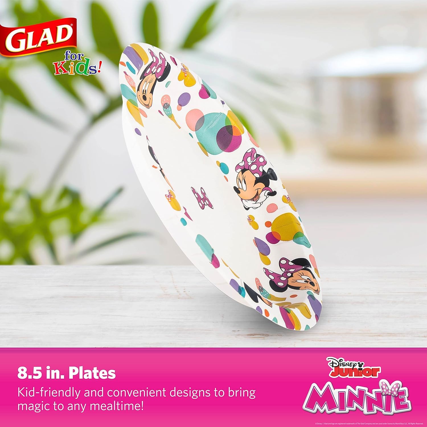 Foto 3 pulgar | Platos De Papel Glad For Kids Disney Mickey & Friends, 21 Cm, 24 Unidades - Venta Internacional.