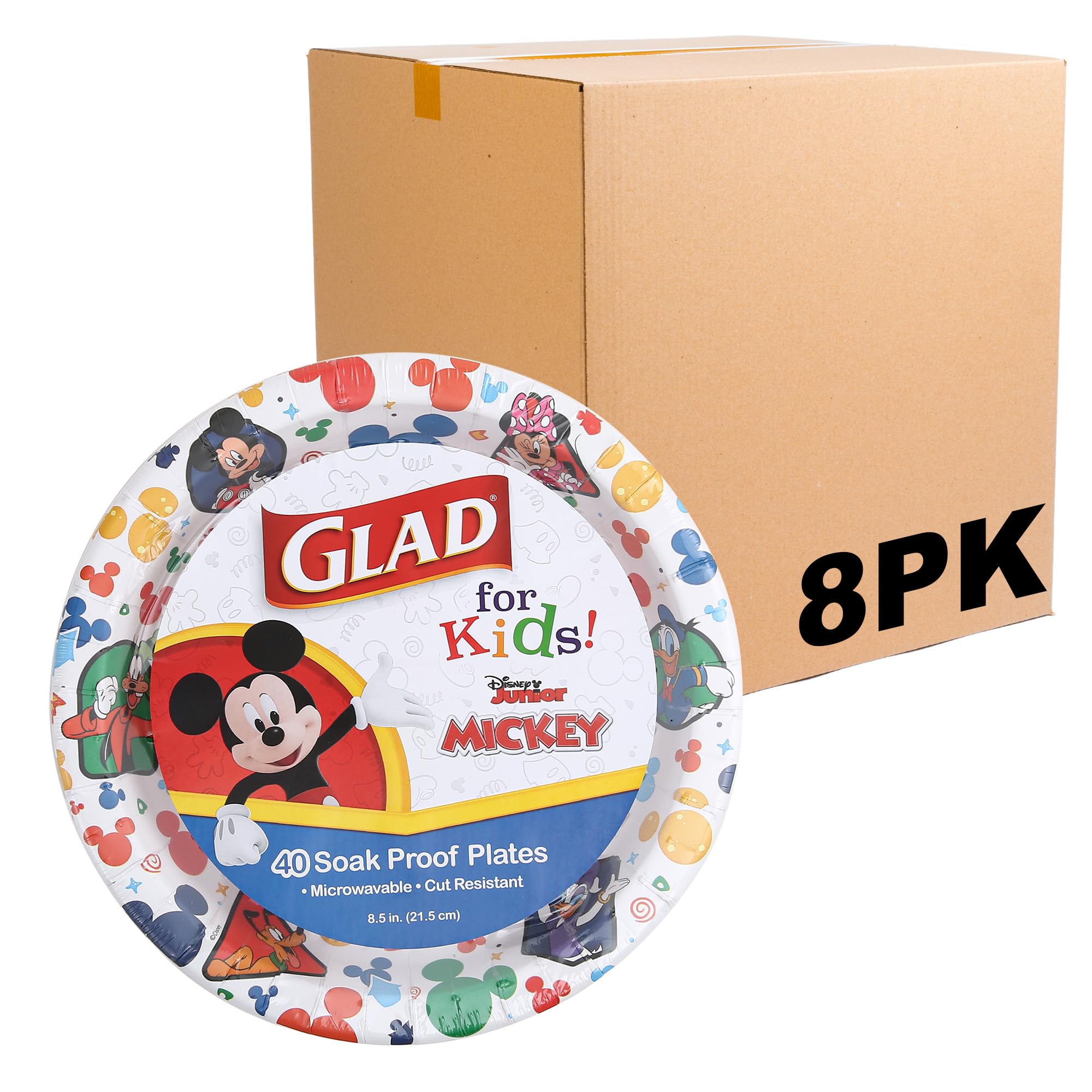 Foto 2 pulgar | Platos De Papel Glad For Kids Disney Mickey And Friends, 21 Cm - Venta Internacional.