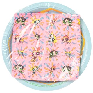 Foto 2 | Set De Fiesta Silver Buffalo The Powerpuff Girls, Paquete De 32 - Venta Internacional.