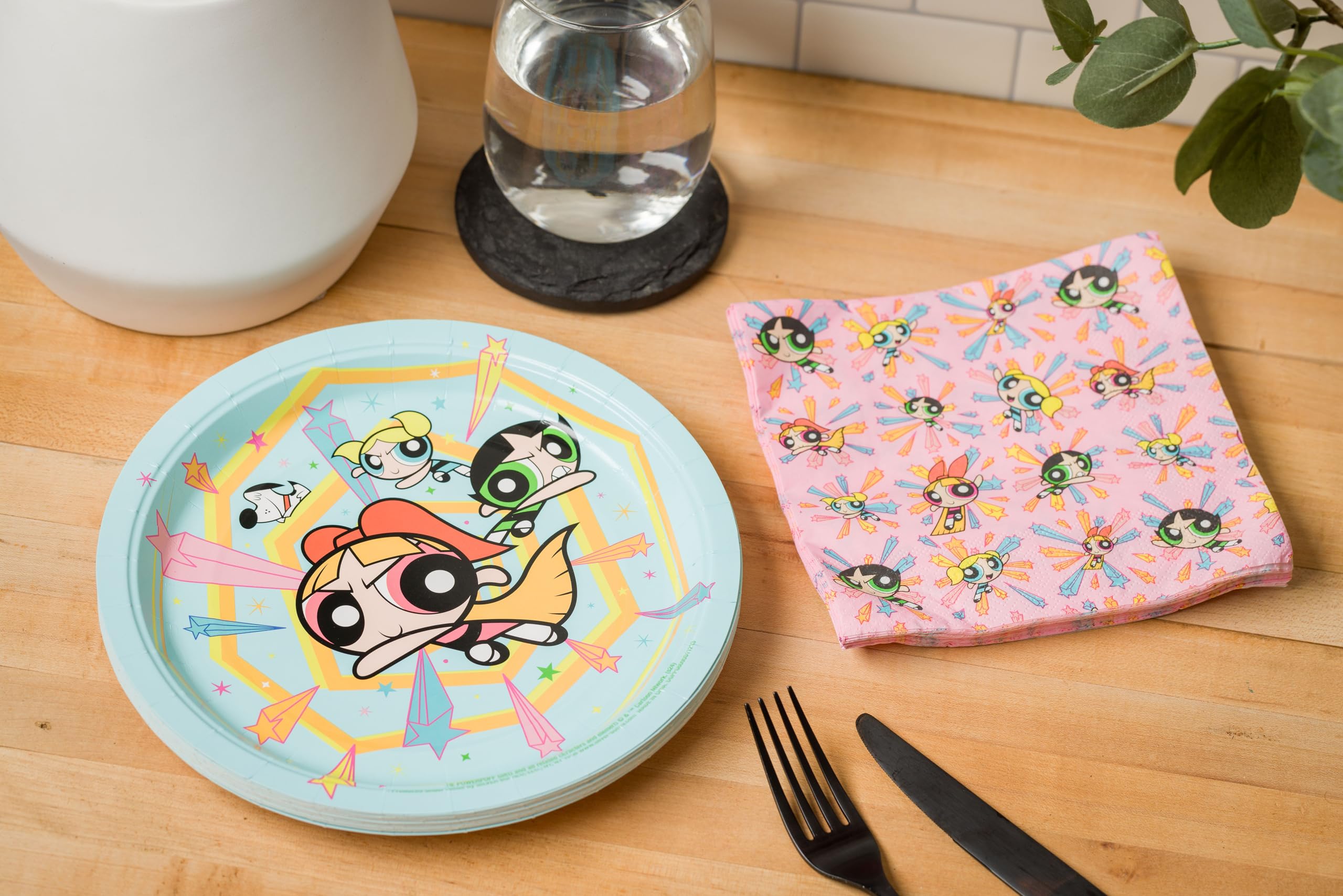 Foto 4 pulgar | Set De Fiesta Silver Buffalo The Powerpuff Girls, Paquete De 32 - Venta Internacional.