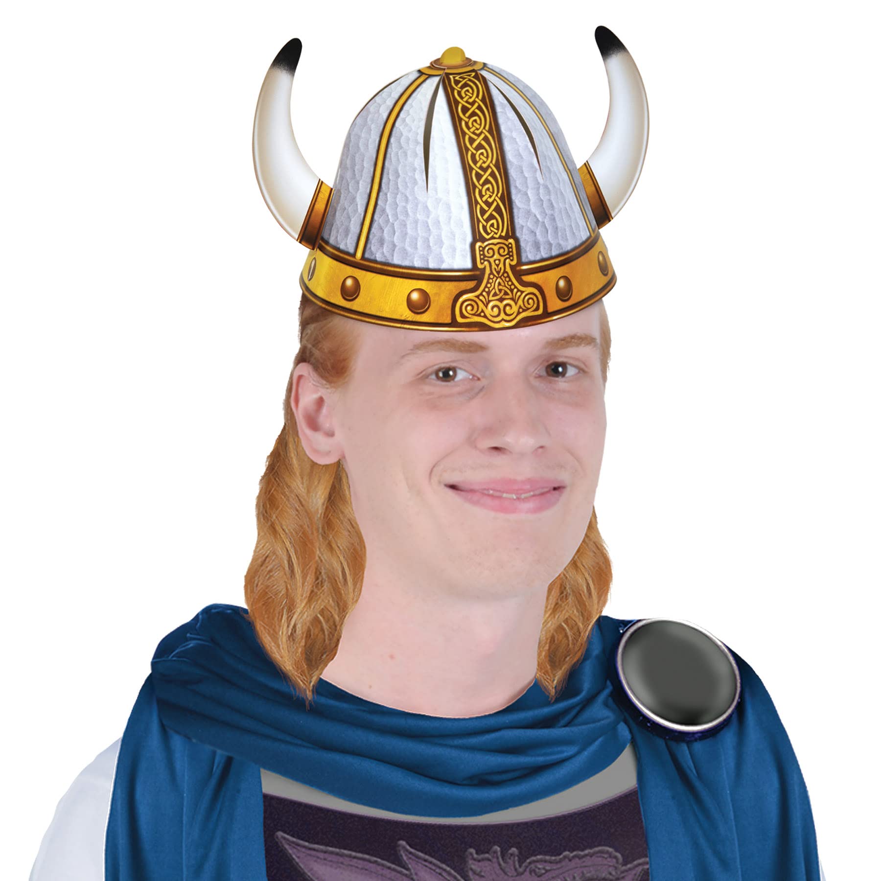 Foto 2 | Papel Estampado Brillante Party Viking Helmets Beistle, Paquete De 4 - Venta Internacional.