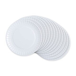Foto 1 | Plato Dii De Melamina Reutilizable, 23 Cm, Blanco (juego De 12) - Venta Internacional.