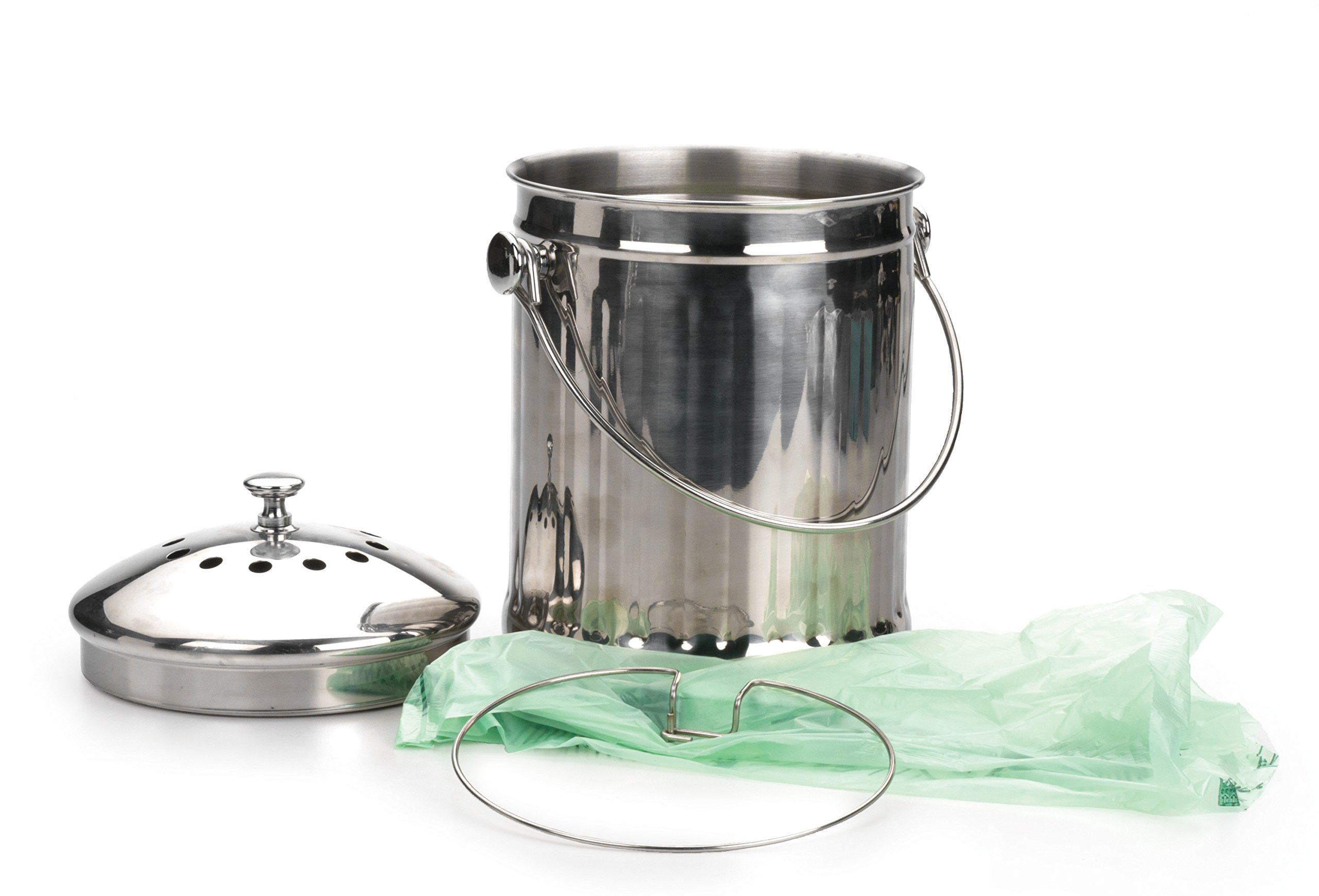 Foto 4 pulgar | Cubeta De Compostaje Rsvp International Kitchen Collection De 1 Litro Con Bolsas - Venta Internacional.