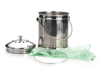 Foto 3 | Cubeta De Compostaje Rsvp International Kitchen Collection De 1 Litro Con Bolsas - Venta Internacional.