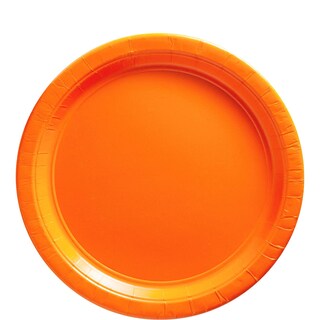 Foto 1 | Platos Llanos Amscan Ami 650013.05 Naranja, Paquete Para Fiestas Grandes (50) - Venta Internacional.
