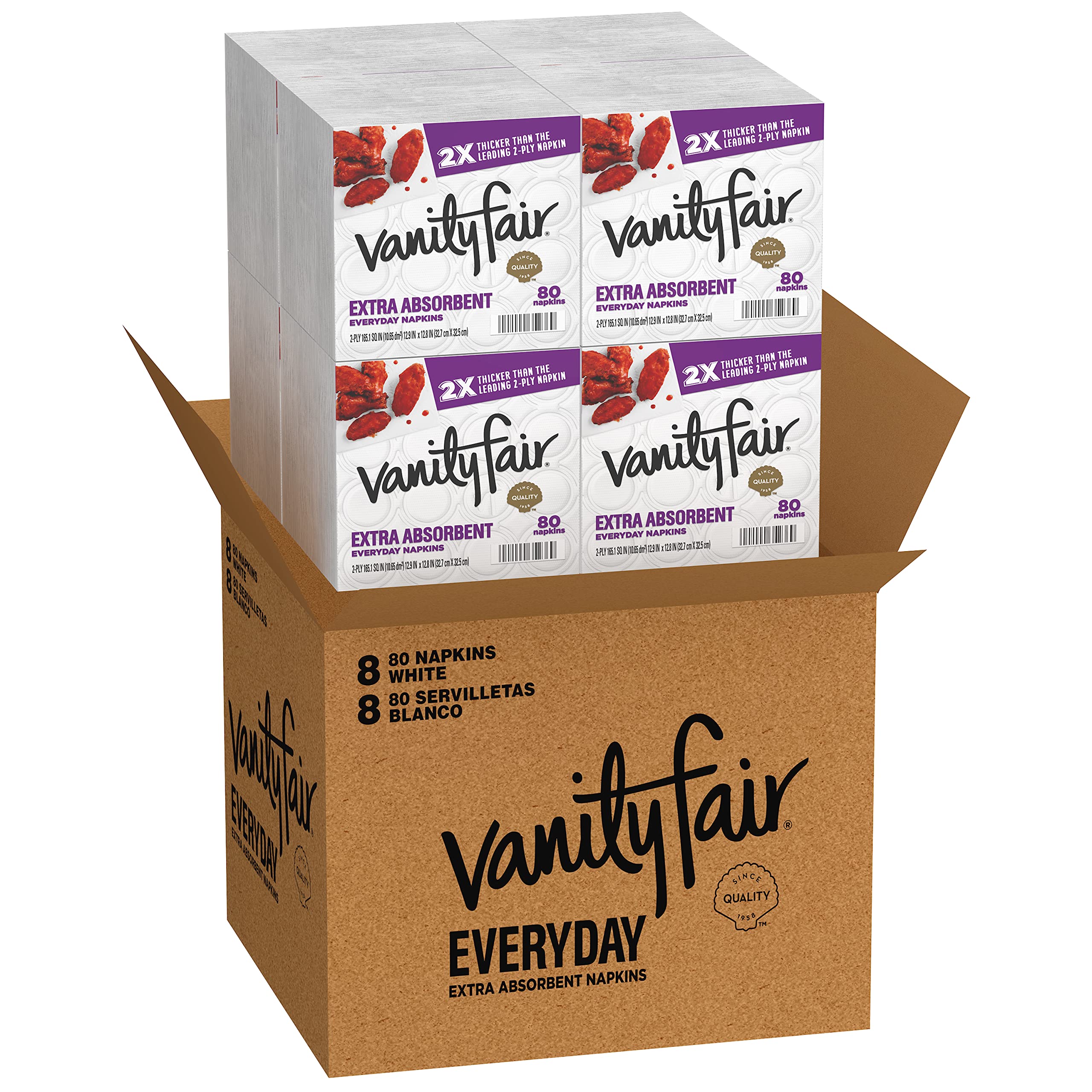 Foto 2 pulgar | Servilleta De Papel Vanity Fair Extra Absorbente 640 Dinner, 13 X 12,7 Cm - Venta Internacional.