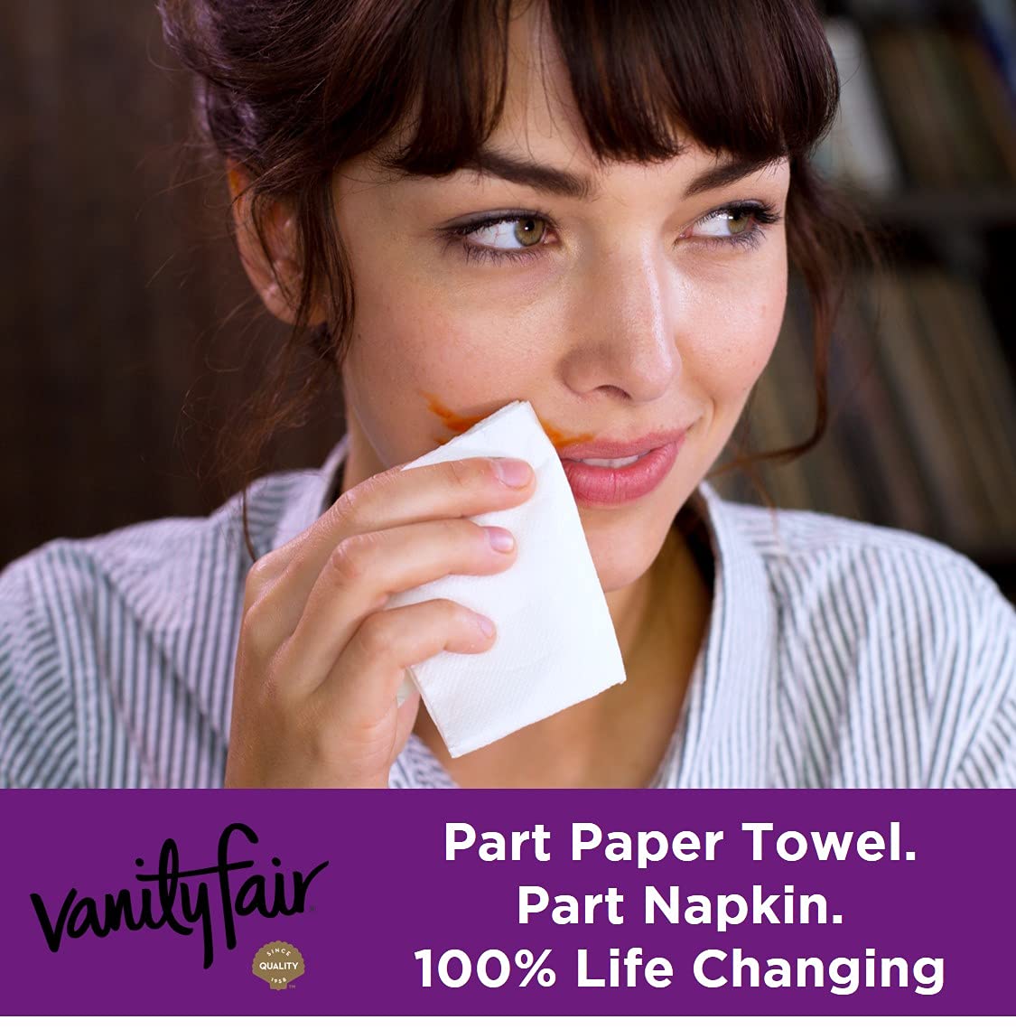 Foto 2 | Servilleta De Papel Vanity Fair Extra Absorbente 640 Dinner, 13 X 12,7 Cm - Venta Internacional.