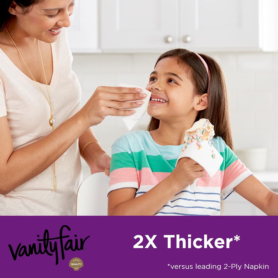 Foto 4 | Servilleta De Papel Vanity Fair Extra Absorbente 640 Dinner, 13 X 12,7 Cm - Venta Internacional.
