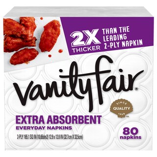 Foto 6 | Servilleta De Papel Vanity Fair Extra Absorbente 640 Dinner, 13 X 12,7 Cm - Venta Internacional.