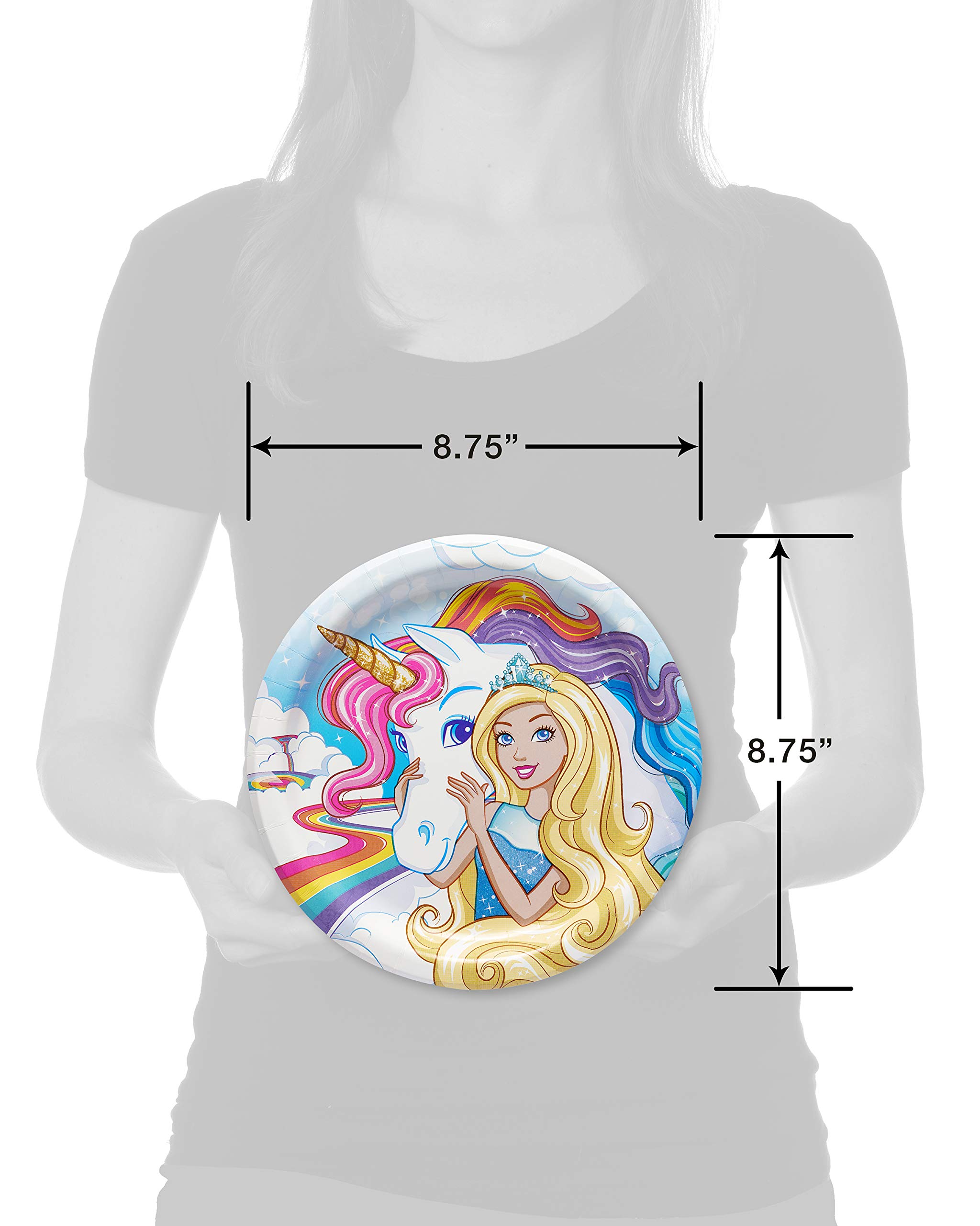 Foto 4 pulgar | Platos Llanos Para Barbie, 36 Unidades, Artículos Para Fiestas, American Greetings - Venta Internacional.