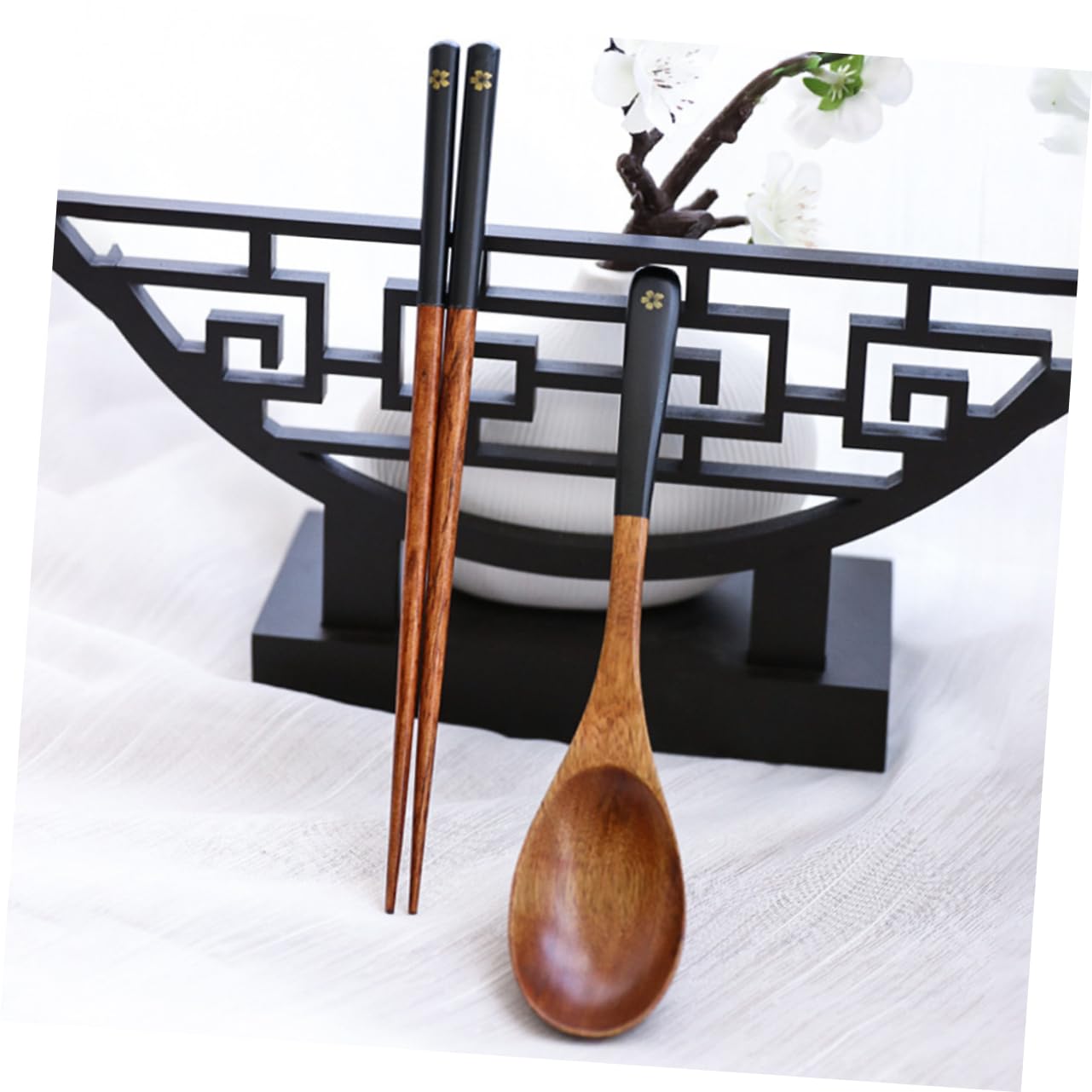 Foto 5 pulgar | Juego De Cubiertos Feltechelectr, Cucharas De Madera De Estilo Japonés, 3 Juegos - Venta Internacional.