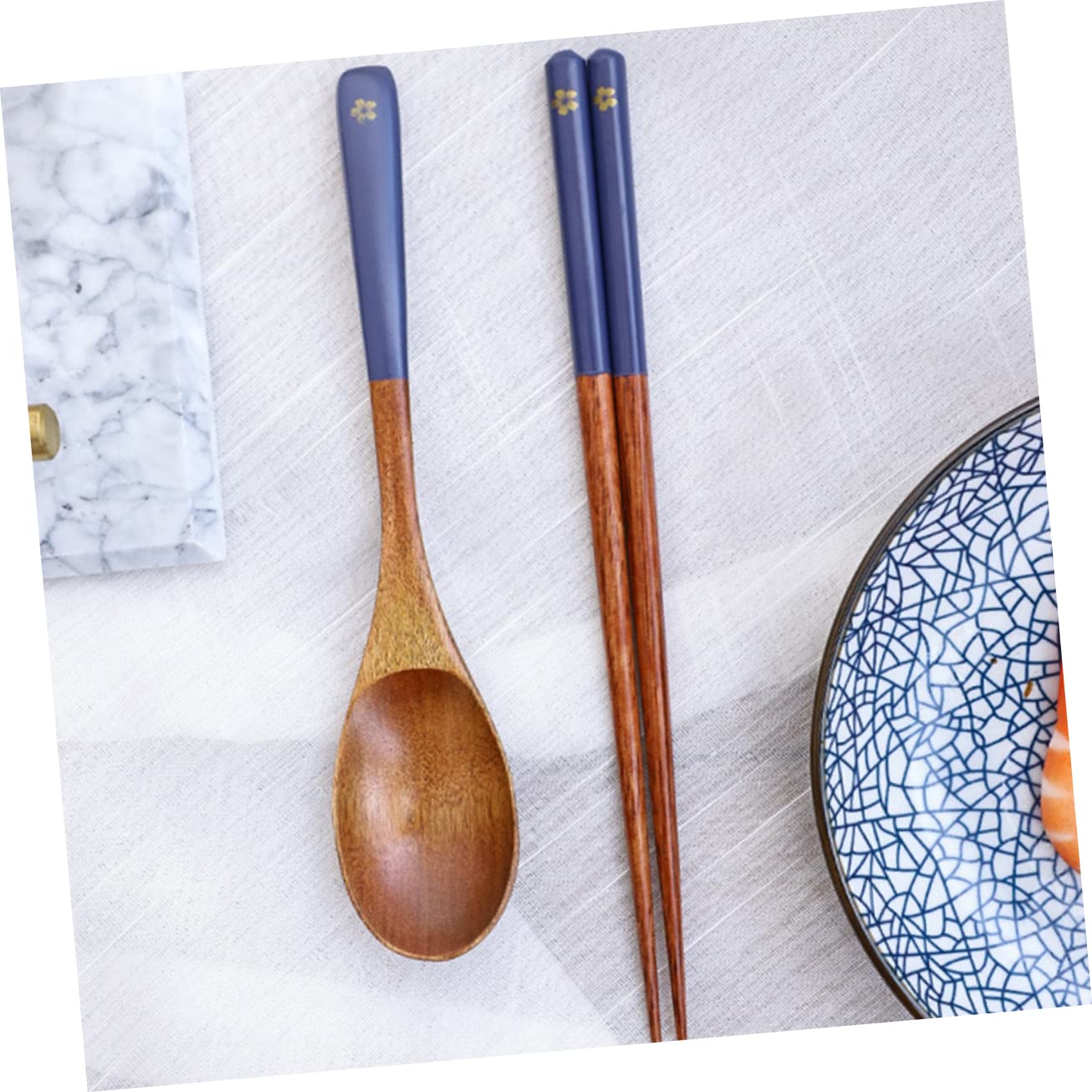 Foto 8 pulgar | Juego De Cubiertos Feltechelectr, Cucharas De Madera De Estilo Japonés, 3 Juegos - Venta Internacional.