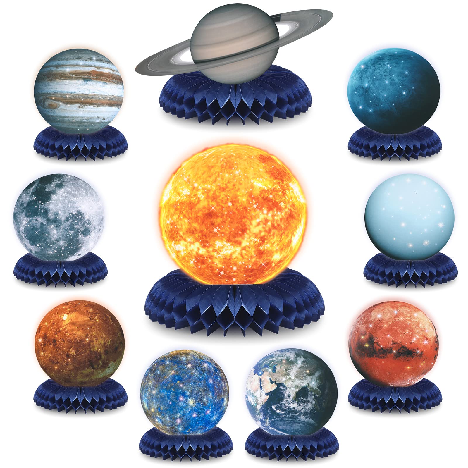 Foto 2 pulgar | Suministros Para Fiestas, Tema Del Sistema Solar Espacial Eersida X10 - Venta Internacional.