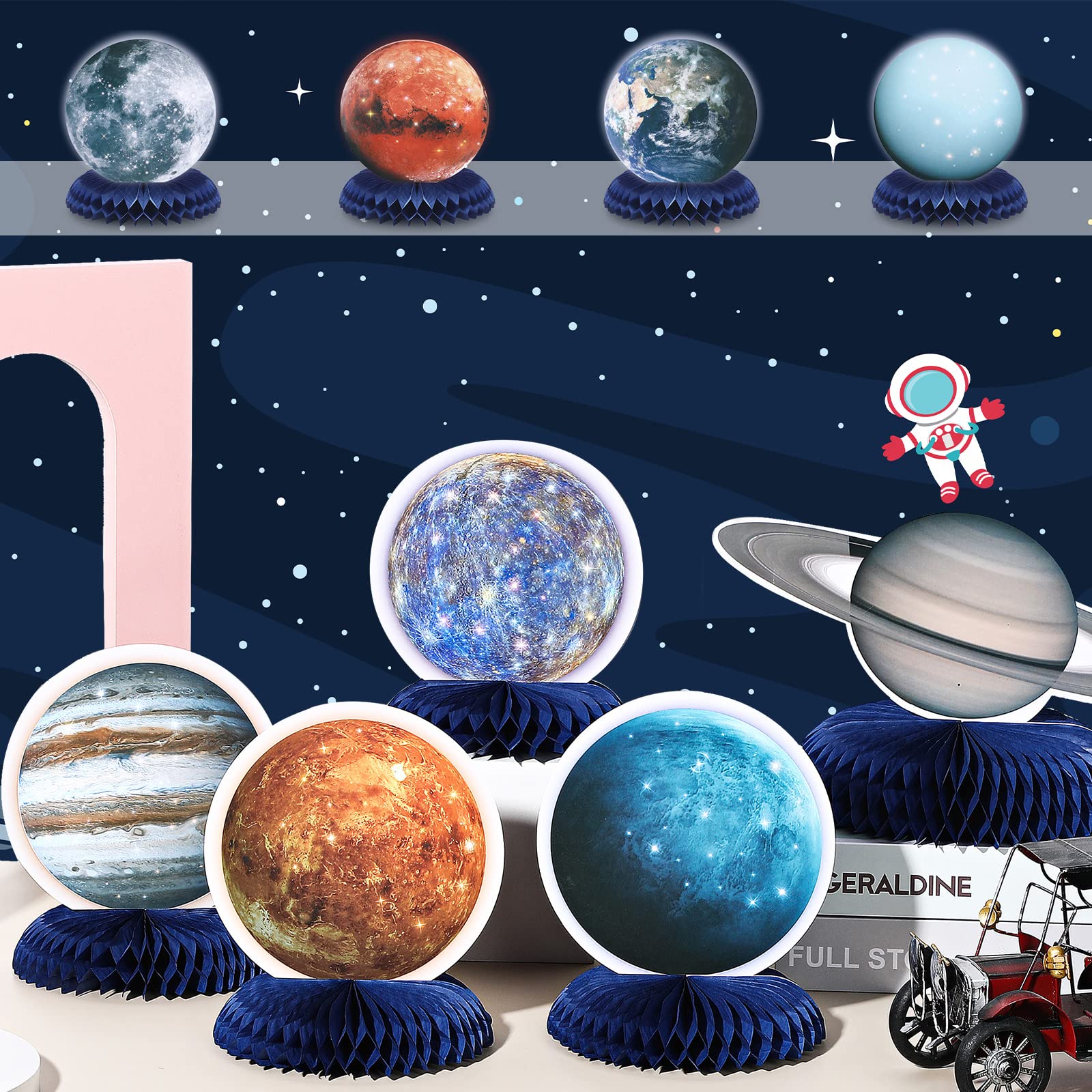 Foto 6 pulgar | Suministros Para Fiestas, Tema Del Sistema Solar Espacial Eersida X10 - Venta Internacional.