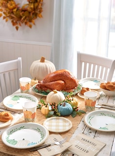 Foto 4 | Platos Llanos American Greetings Pumpkin, 23 Cm, 36 Unidades - Venta Internacional.