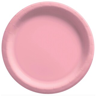 Foto 1 | Platos Llanos Amscan Redondos De Papel Rosa De 26,67 Cm (20 Unidades) - Venta Internacional.