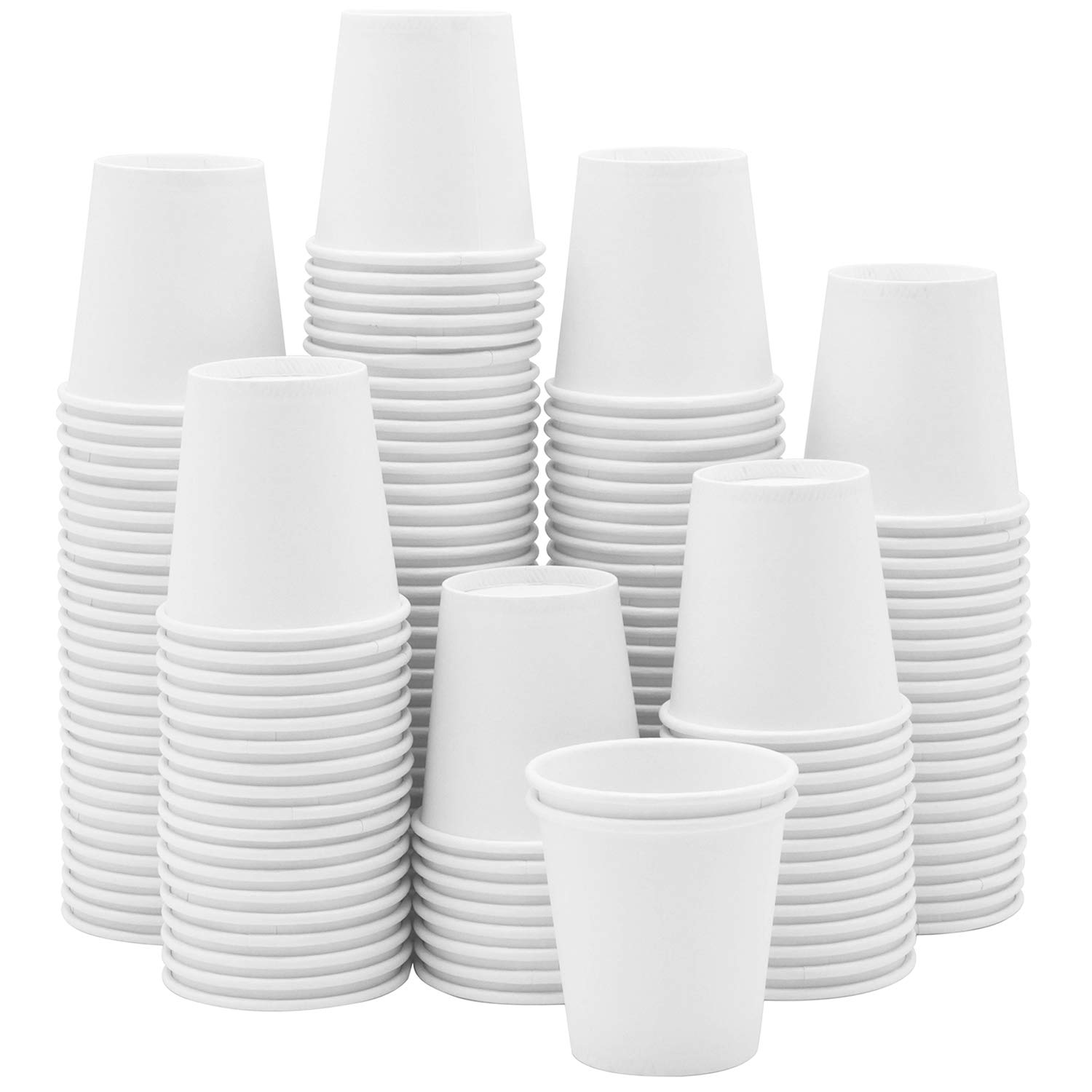Vasos De Papel Gusto, 90 Ml, 300 Unidades, Blancos, Pequeños, Desechables - Venta Internacional.