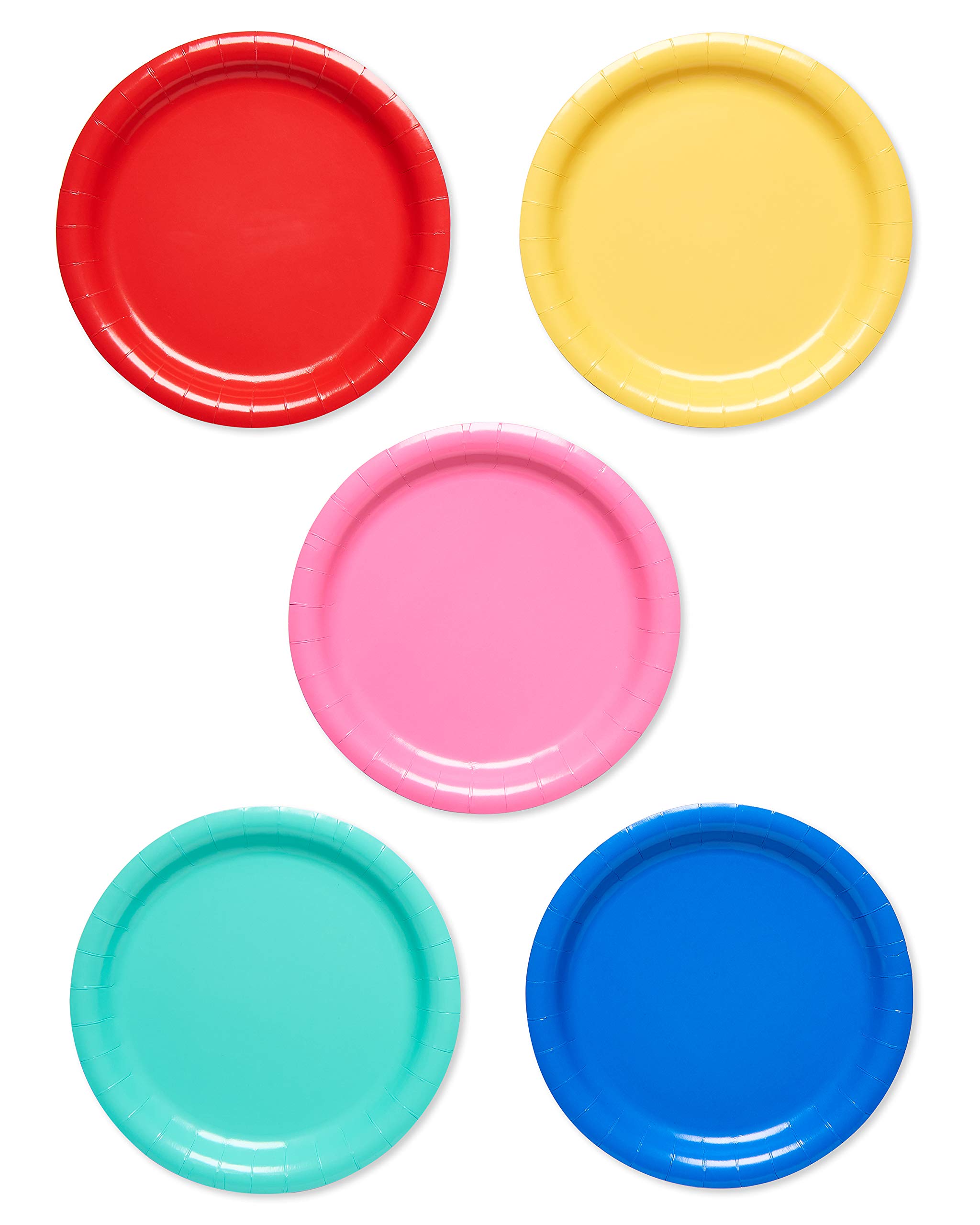 Platos Llanos Con Forma De Arcoíris De American Greetings, 50 Unidades - Venta Internacional.