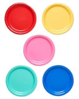 Foto 1 | Platos Llanos Con Forma De Arcoíris De American Greetings, 50 Unidades - Venta Internacional.
