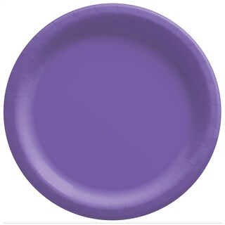 Foto 1 | Platos De Papel Amscan New Purple Round, 8.5 Pulgadas (21.6 Cm), Paquete De 20 - Venta Internacional.