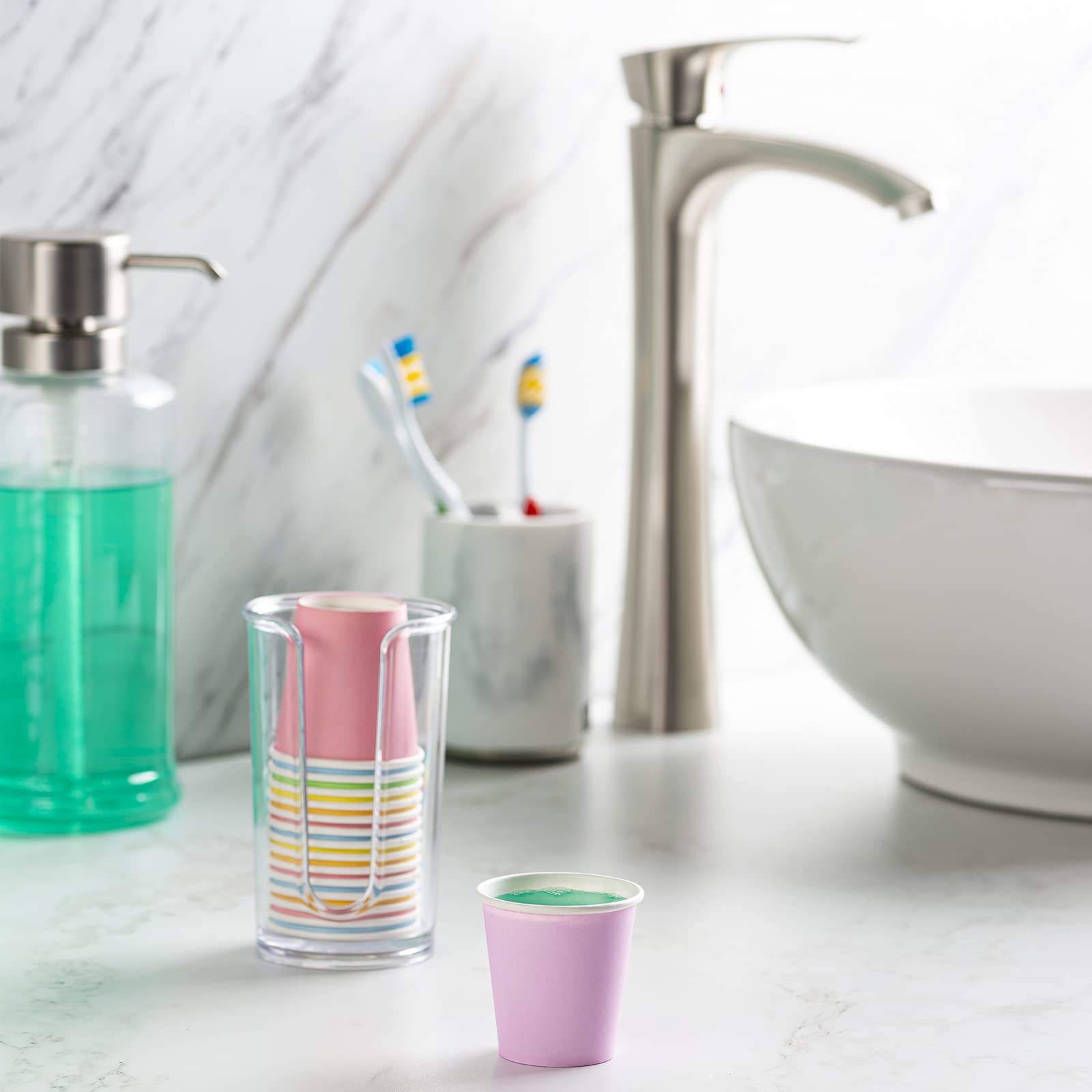 Foto 3 | Minivasos De Papel Desechables Para Baño, 90 Ml, 300 Unidades - Gusto - Venta Internacional.