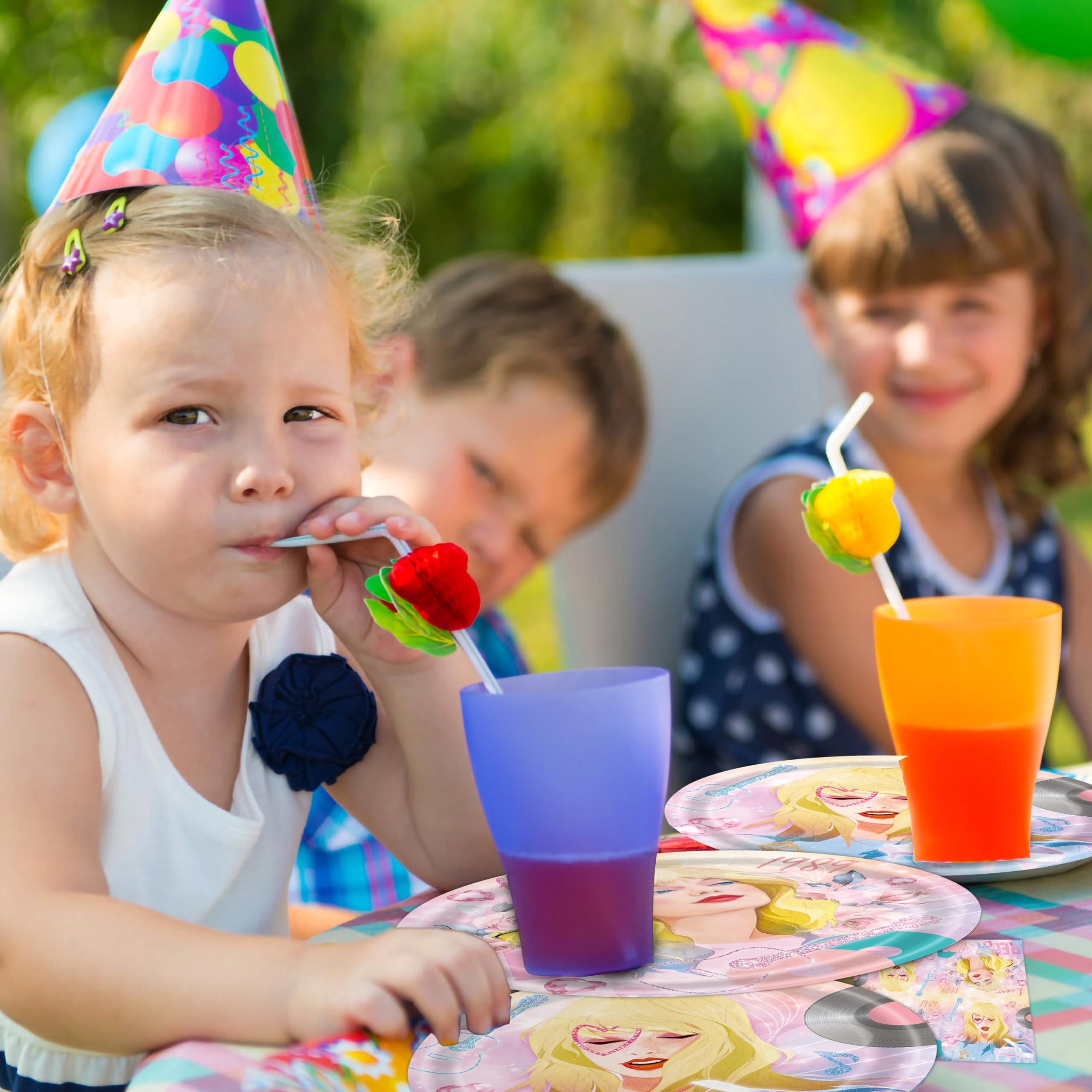 Foto 7 | Juego De Vajilla De Fiesta Fesciory Birthday Serves, 24 Con Platos - Venta Internacional.