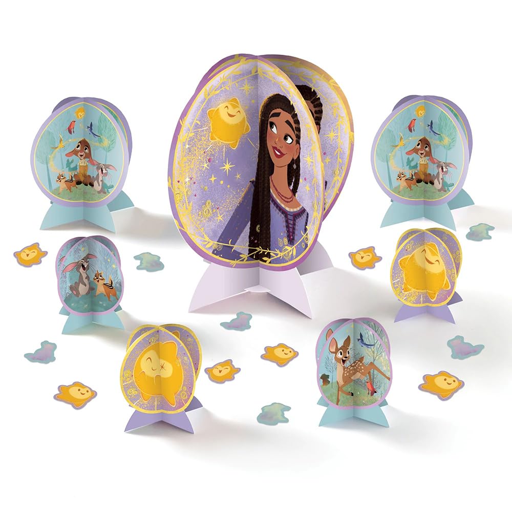 Foto 1 | Kit De Centro De Mesa Amscan Wish (juego De 27 Piezas) Para Fiestas - Venta Internacional.