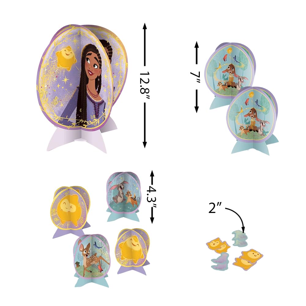 Foto 3 pulgar | Kit De Centro De Mesa Amscan Wish (juego De 27 Piezas) Para Fiestas - Venta Internacional.