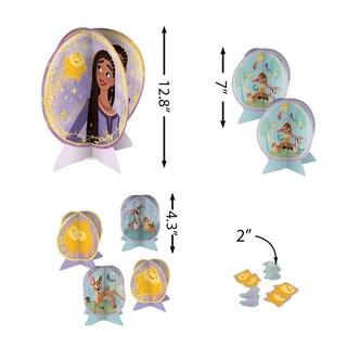 Foto 2 | Kit De Centro De Mesa Amscan Wish (juego De 27 Piezas) Para Fiestas - Venta Internacional.