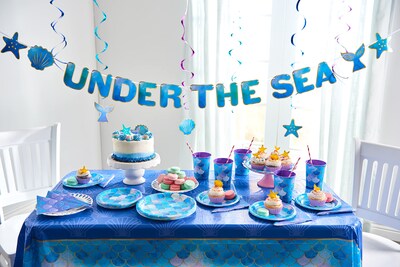 Foto 4 | Platos Llanos Con Diseño De Sirena American Greetings, 36 Unidades, Artículos Para Fiestas - Venta Internacional.