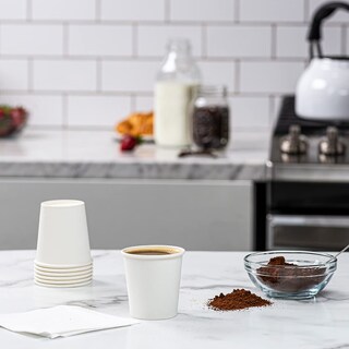 Foto 5 | Vasos De Papel Gusto, 90 Ml, 600 Unidades, Blancos, Pequeños, Desechables - Venta Internacional.