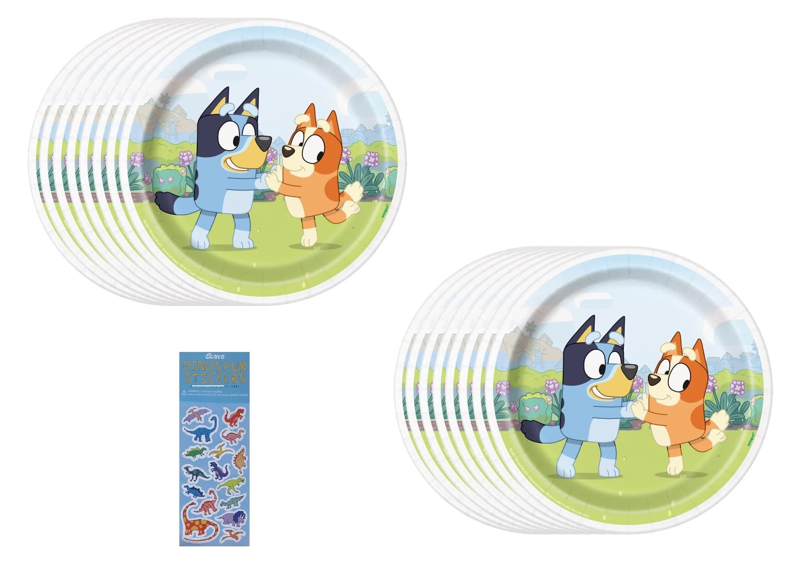 Foto 2 pulgar | Platos Para Tartas De Postre Bluey Birthday 16 - Venta Internacional.