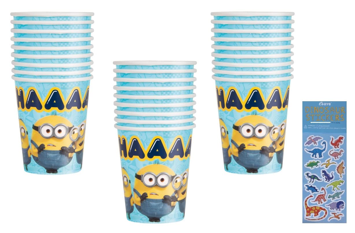 Foto 2 pulgar | Paquete De Artículos Para Fiestas Despicable Me Con 24 Vasos De Papel - Venta Internacional.