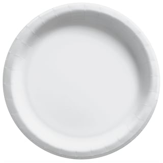 Foto 1 | Platos De Papel Amscan Frosty White Redondos De 8.5 Pulgadas (paquete De 20) - Venta Internacional.