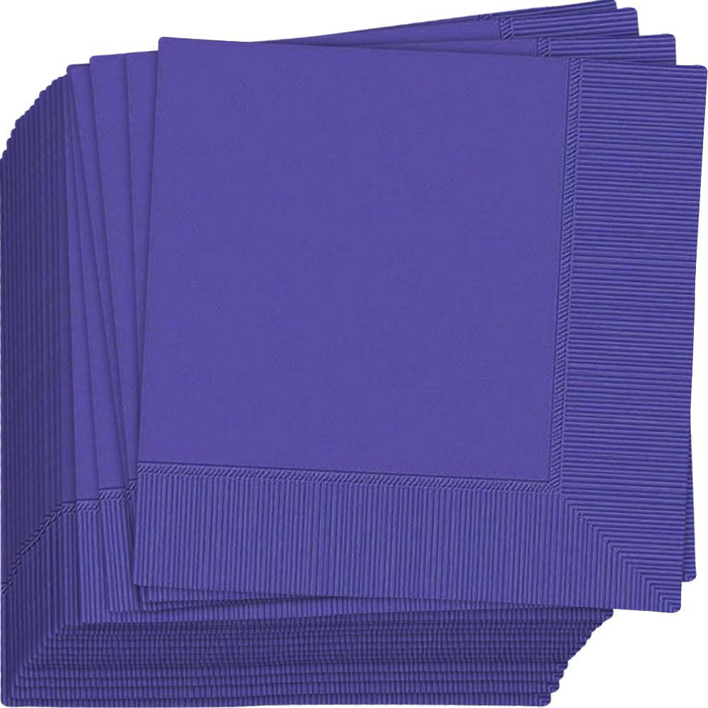 Foto 1 | Servilletas Para Bebidas Amscan Luxurious New, Moradas, 2 Capas (paquete De 40) - Venta Internacional.