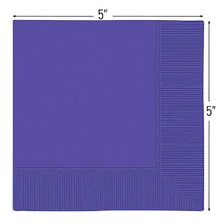 Foto 2 | Servilletas Para Bebidas Amscan Luxurious New, Moradas, 2 Capas (paquete De 40) - Venta Internacional.
