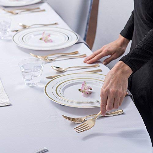 Foto 4 pulgar | Tenedores Desechables De Plástico Stock Your Home 125 Gold (18 Cm) - Venta Internacional.