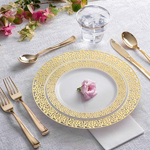 Foto 5 pulgar | Tenedores Desechables De Plástico Stock Your Home 125 Gold (18 Cm) - Venta Internacional.