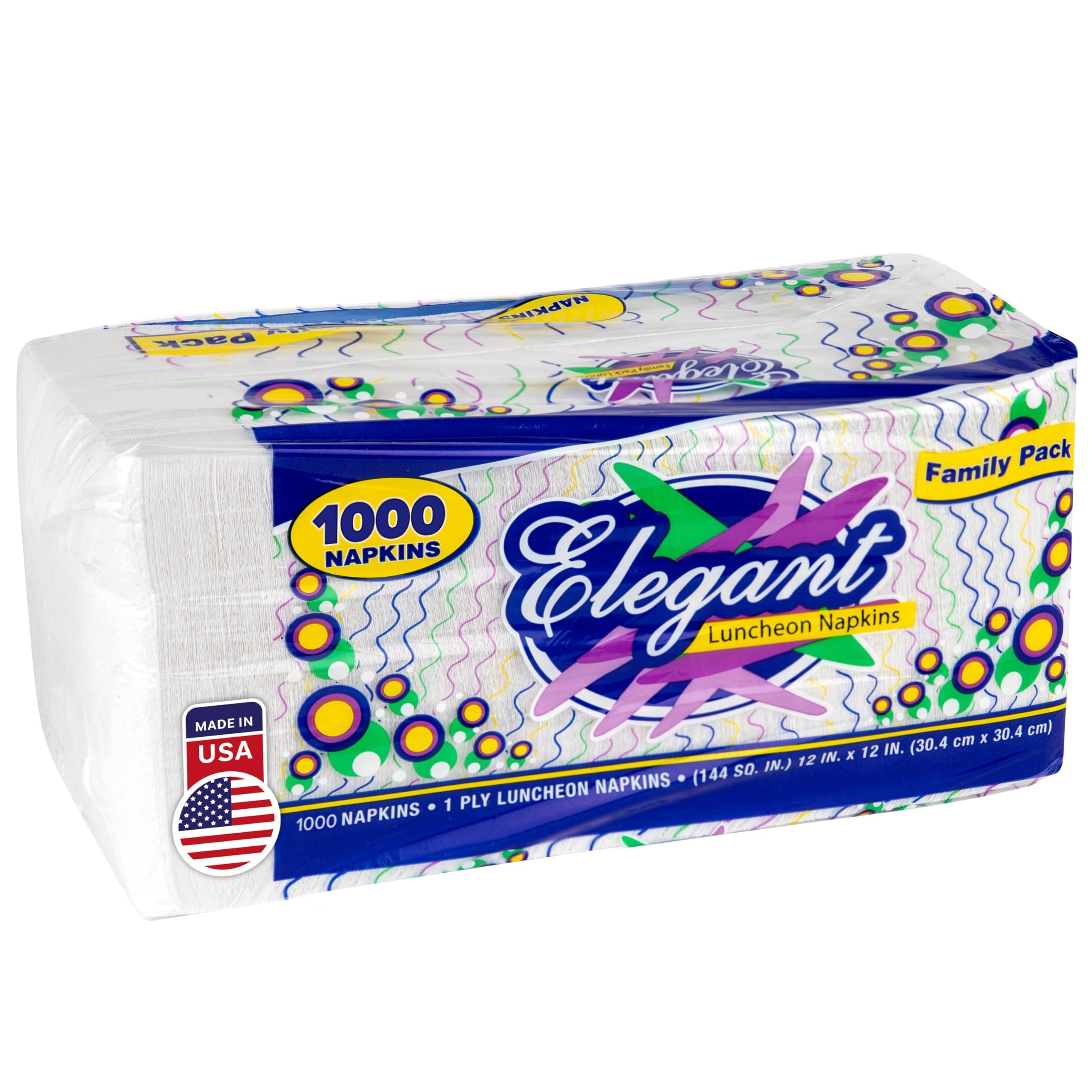 Foto 1 | Servilletas Desechables Stock Your Home De 30 Cm, 1 Capa, Color Blanco, Paquete De 1000 - Venta Internacional.