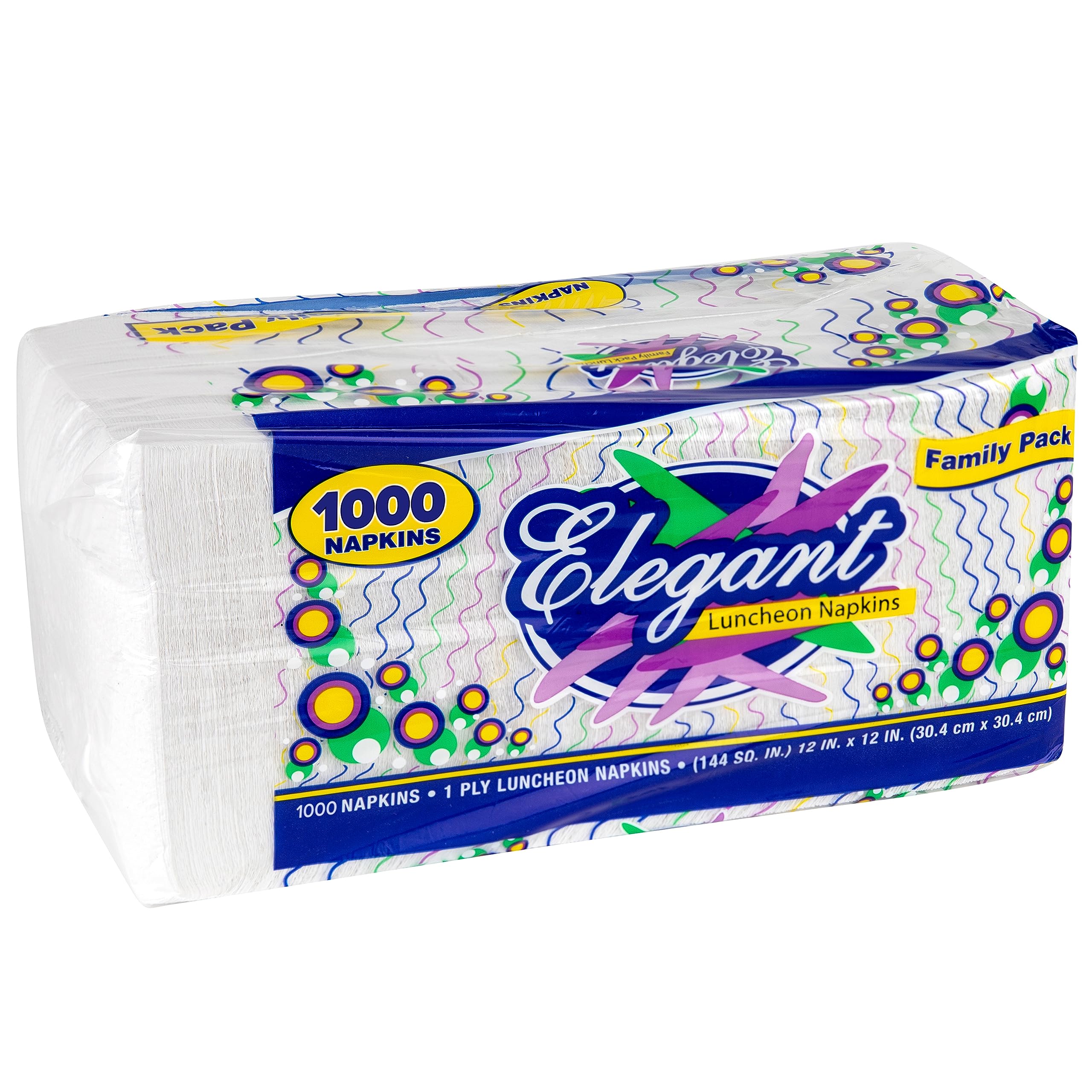 Foto 7 | Servilletas Desechables Stock Your Home De 30 Cm, 1 Capa, Color Blanco, Paquete De 1000 - Venta Internacional.