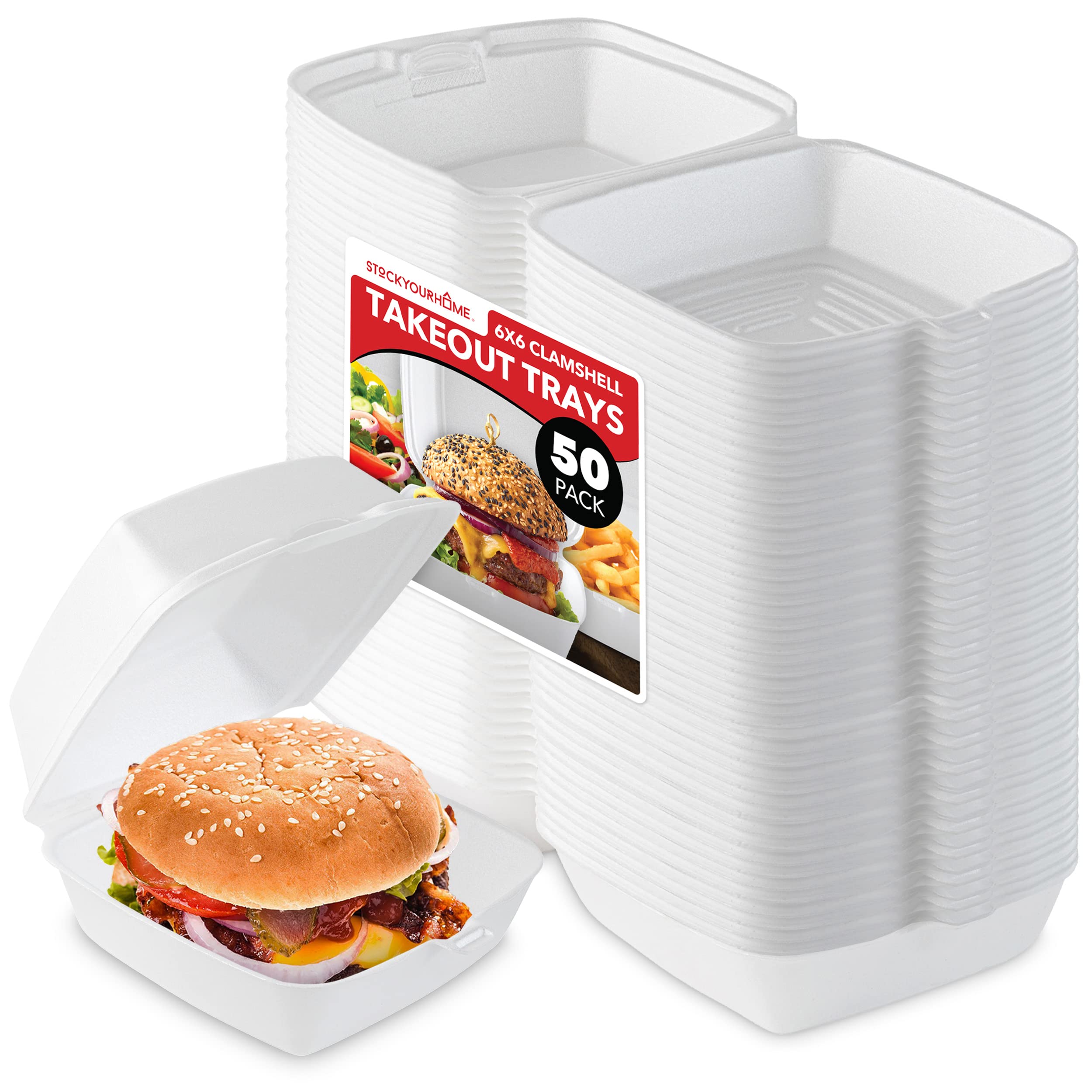 Foto 2 pulgar | Plato Desechable Stock Your Home 6 x 6 Pulgadas 50 Piezas - Venta Internacional