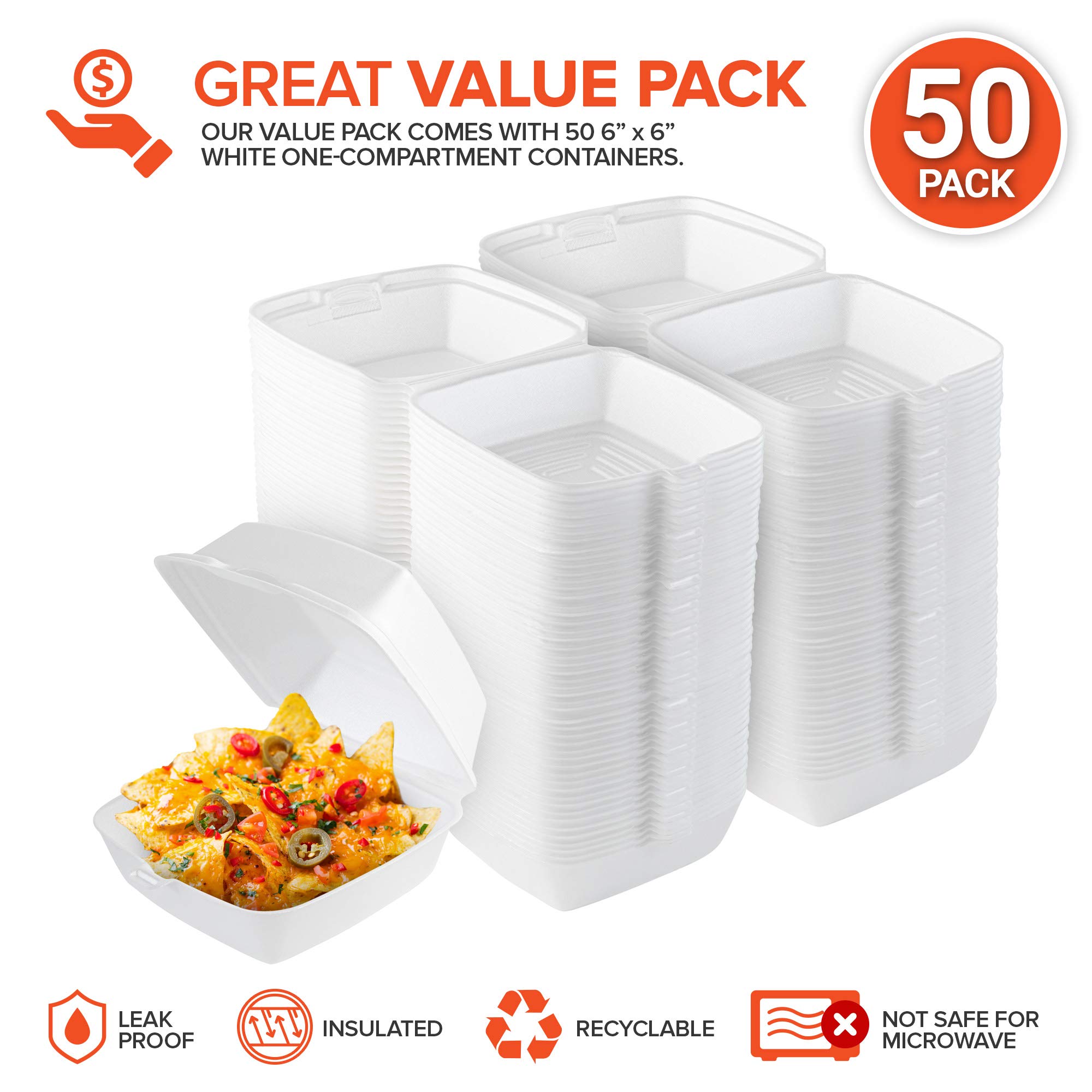 Foto 3 pulgar | Plato Desechable Stock Your Home 6 x 6 Pulgadas 50 Piezas - Venta Internacional