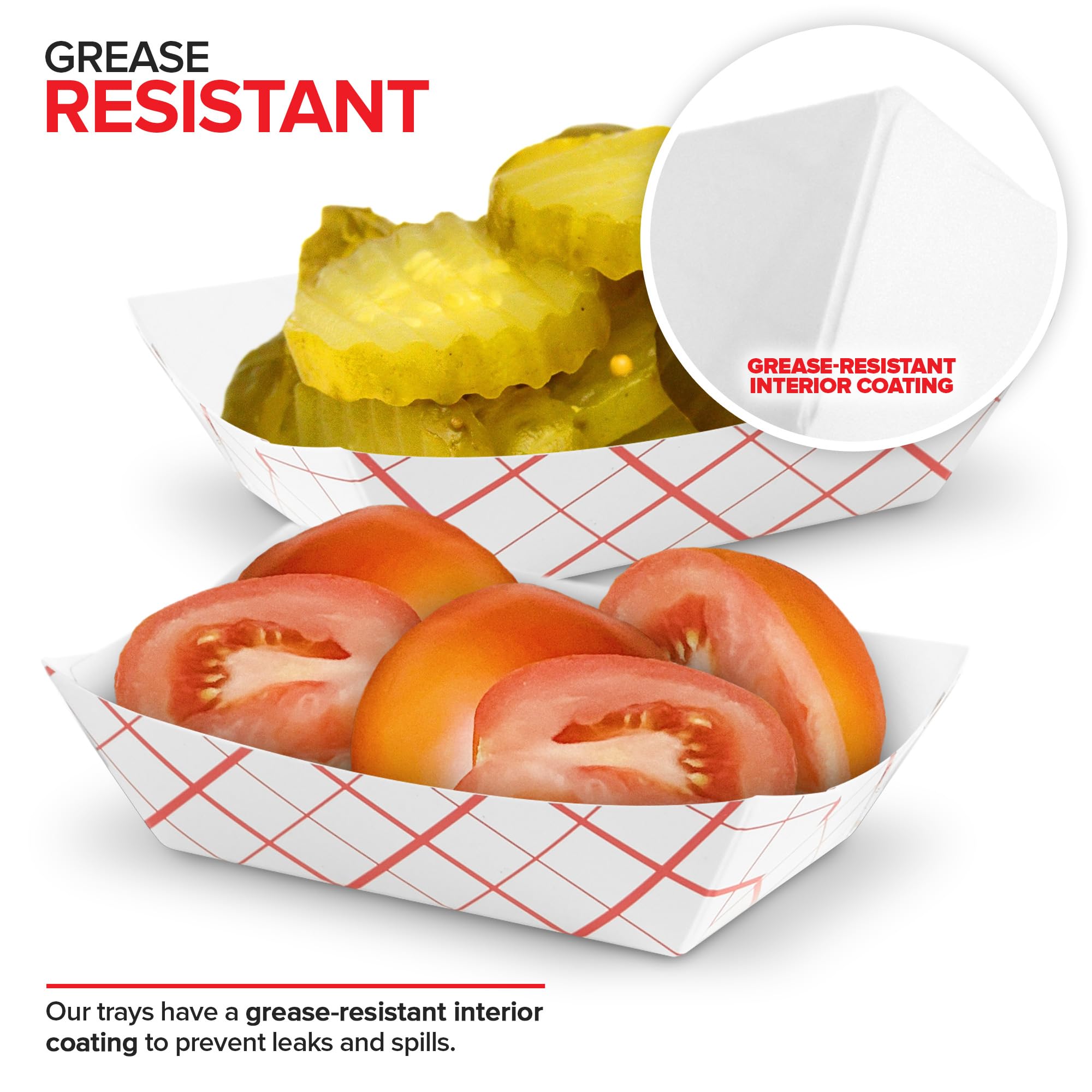 Foto 5 | Minibandeja de Papel para Comida Stock Your Home a Cuadros 250 Piezas - Venta Internacional