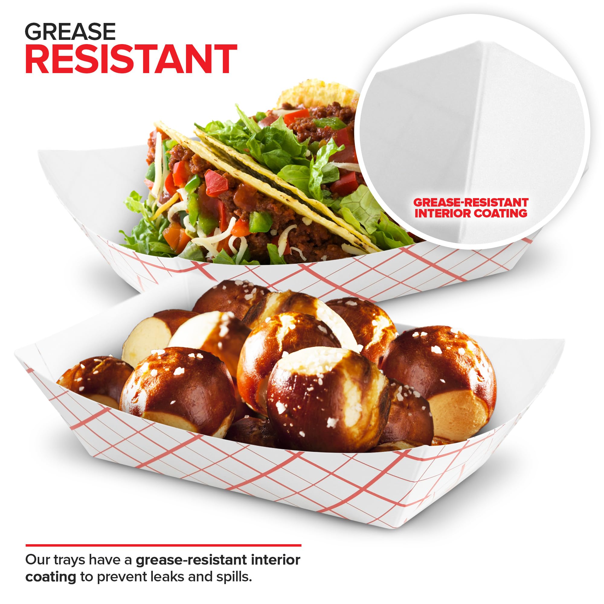 Foto 6 pulgar | Bandejas de Papel para Comida Stock Your Home a Cuadros 250 Piezas - Venta Internacional