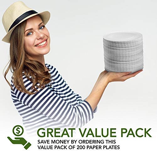 Foto 4 | Platos de Papel Stock Your Home 200 Piezas - Venta Internacional