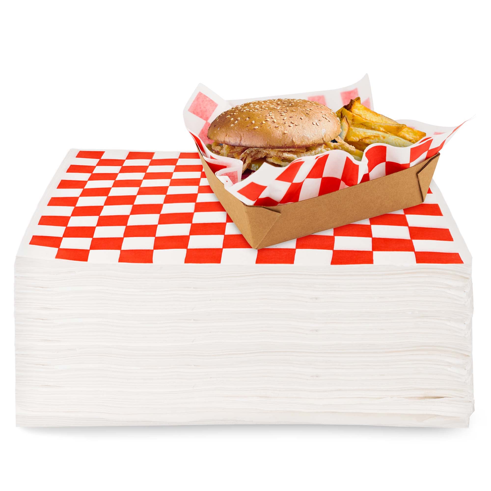 Foto 1 | Paquete De 250 Unidades De Deli Squares Stock Your Home  30 X 30 Cm  Color Rojo Y Blanco - Venta Internacional.